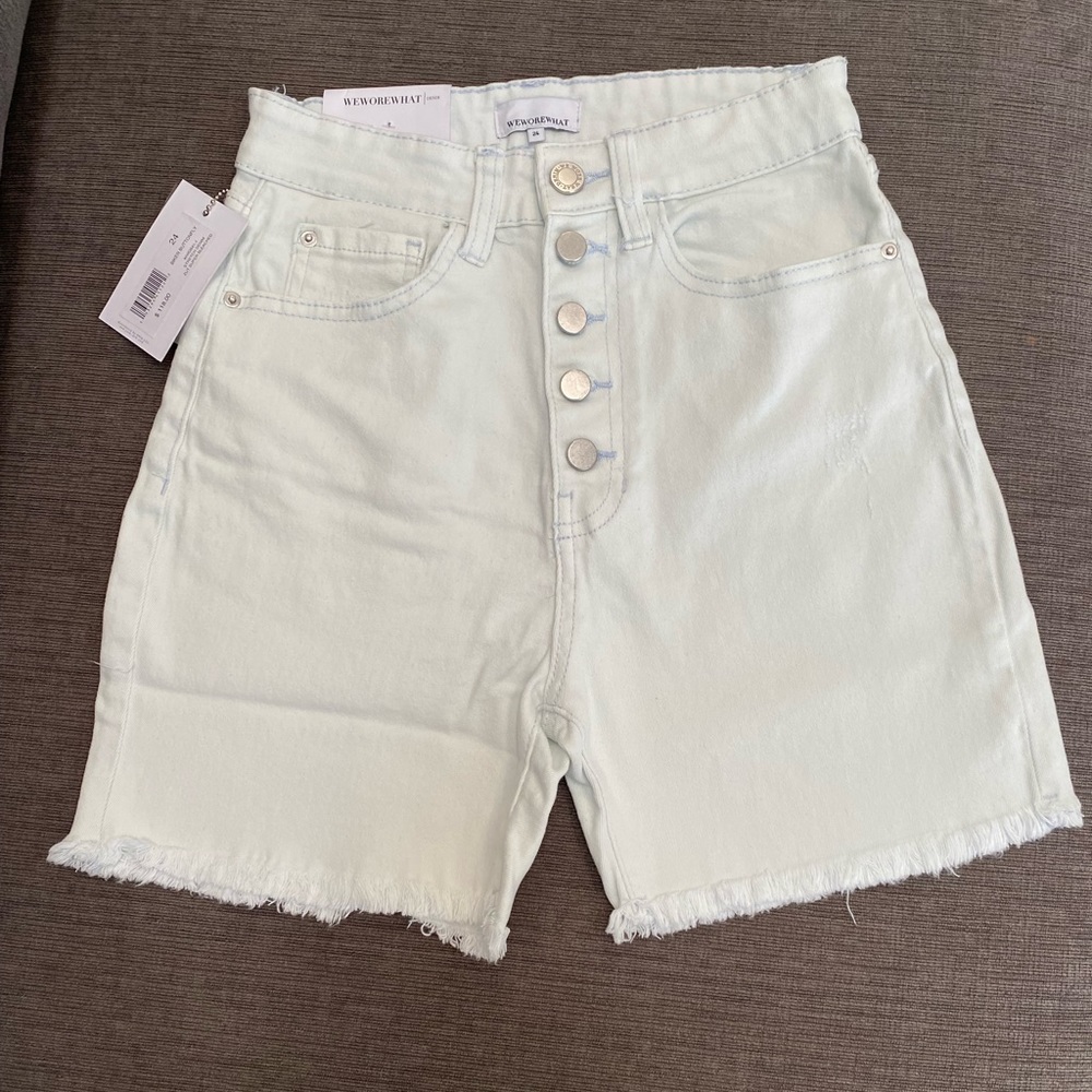 Super high waisted denim short